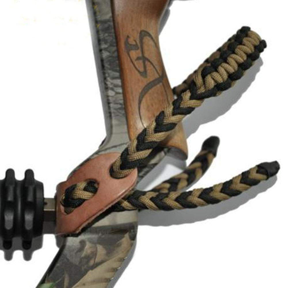 Sangle de Poignet pour Arc de Tir à L'arc, Corde Tressée en Nylon Réglable, Dragonne de Survie Polyvalente pour la Chasse et le Tir, S'adapte au Stabilisateur D'arc à Poulies et à L'arc Classique