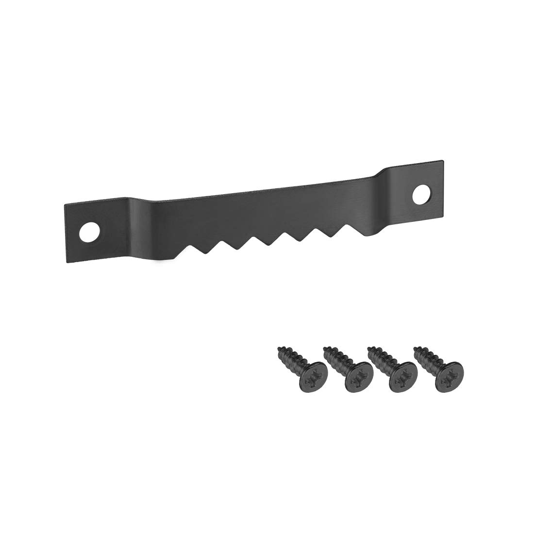 Perchas para colgar cuadros con dientes de sierra y tornillos para marcos de madera