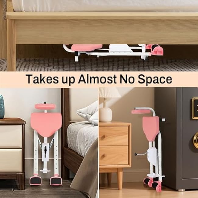 FAHKNS Split Machine, Leg Stretche Improve Flexibility and Quality of Stretching, Equipment Suitable for Ballet, Gymnastics and Other Sports (New Model with Backrest and Phone Holder)