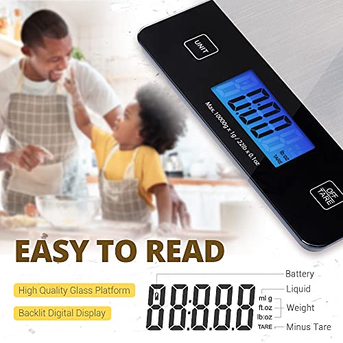 EMPO Digitale Kaffeewaage mit Timer - Espressobrüh-Tropfwaage, Backküchenwaage, Espresso Waage, Automatisches Timing… – Bild 3