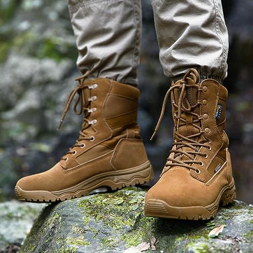 Image of FREE SOLDIER Men's LT Military Tactical 8 inch Daily Work Boots