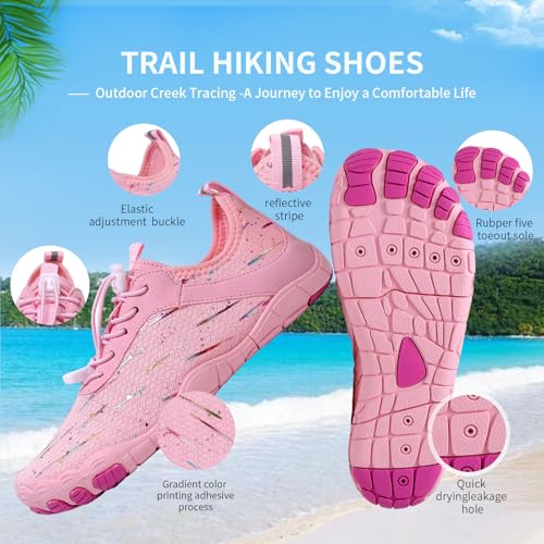 Image of Hike Barefoot Shoes for Womens Men Footwear,Pro Healthy&Non-Slip Water Shoe for Women Men, Wide Toe Running Shoes Boots Sneakers Unisex Designed for Walking,Running&Swimming Yoga, and Water Sports