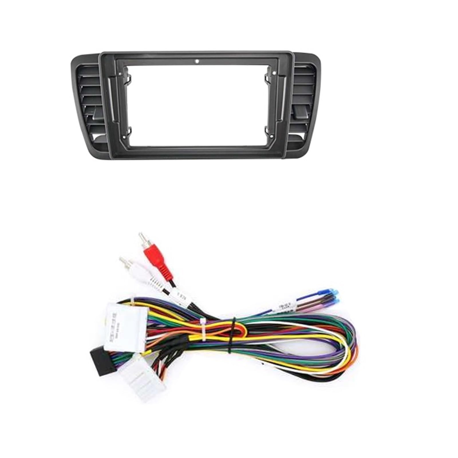 Car Radio Frame Kit Fit for Subaru Legacy/Outback 2004-2009 Car Radio Frame Fascia Panel Dashboard Mounting Bracket Adapter Radio Adapter(Set A)