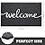 CozyBounty Black Door Mat Welcome Mats Outdoor Indoor Non-Slip Doormat for Entryway Low-Profile Floor Mat for Yard, Garage, High Traffic Areas (30"x17.5", Black)
