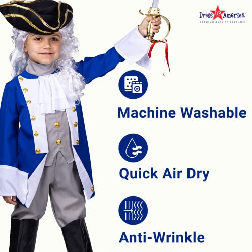 Disfraz colonial patriota para niños talla Large miniatura 4