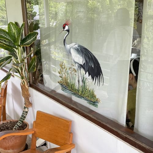 Vinilo decorativo Achang Grulla Corona Roja acuarela miniatura 3