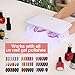 Adhope Portable UV LED Nail Lamp Foldable Gel Nail Dryer 24W for All Gel Nail Polish, USB Power Cable Included, 30s 60s Timer, 18 Long Lasting UV LED Light Beads, Safety and Harmless