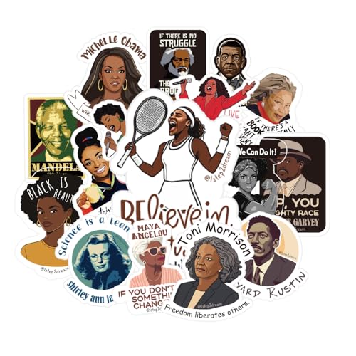 Magictodoor Black History Month Decal Set - Empowerment Stickers for School Office Car - African American Culture Art