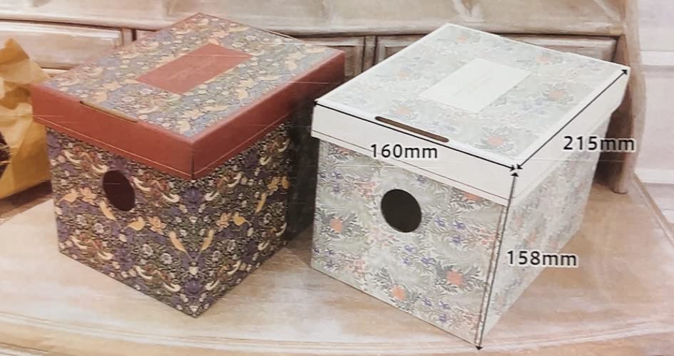 ウィリアムモリス／アクセサリー収納ボックス／カルトナージュ／一点物