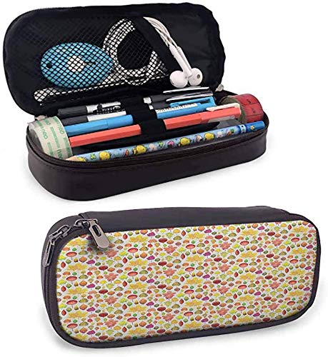 Preisvergleich Produktbild Autumn Pen Case Collection Lebhafte farbige Blätter verschiedener Bäume Herbstsaison-Waldland für Kinder, jugendlich Studenten, Jungen, Mädchen oder Erwachsene für Männer, Frauen
