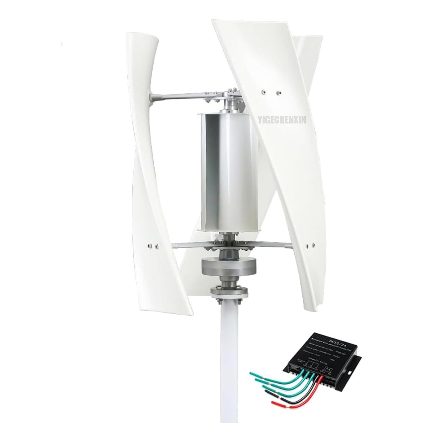 Zestaw turbiny wiatrowej o wysokiej wydajności 10000W, 3 fazy AC 12V 24V 48V Wyjście 3 ostrza Zestaw generatora energii wiatrowej Nadaje się do oświetlenia dziedzińca/ulicznego
