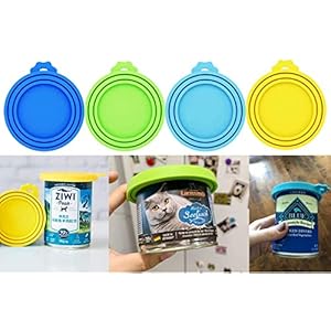 Silicone Food Storage Container Lids 4 Pack Universal Fit for Dog Cat Food Cans Airtight Bpa Free Dishwasher Safe  Cucciolini Doodles Silicone food storage container lids 4 pack universal fit for dog cat food cans airtight bpa free dishwasher safe   cucciolini doodles