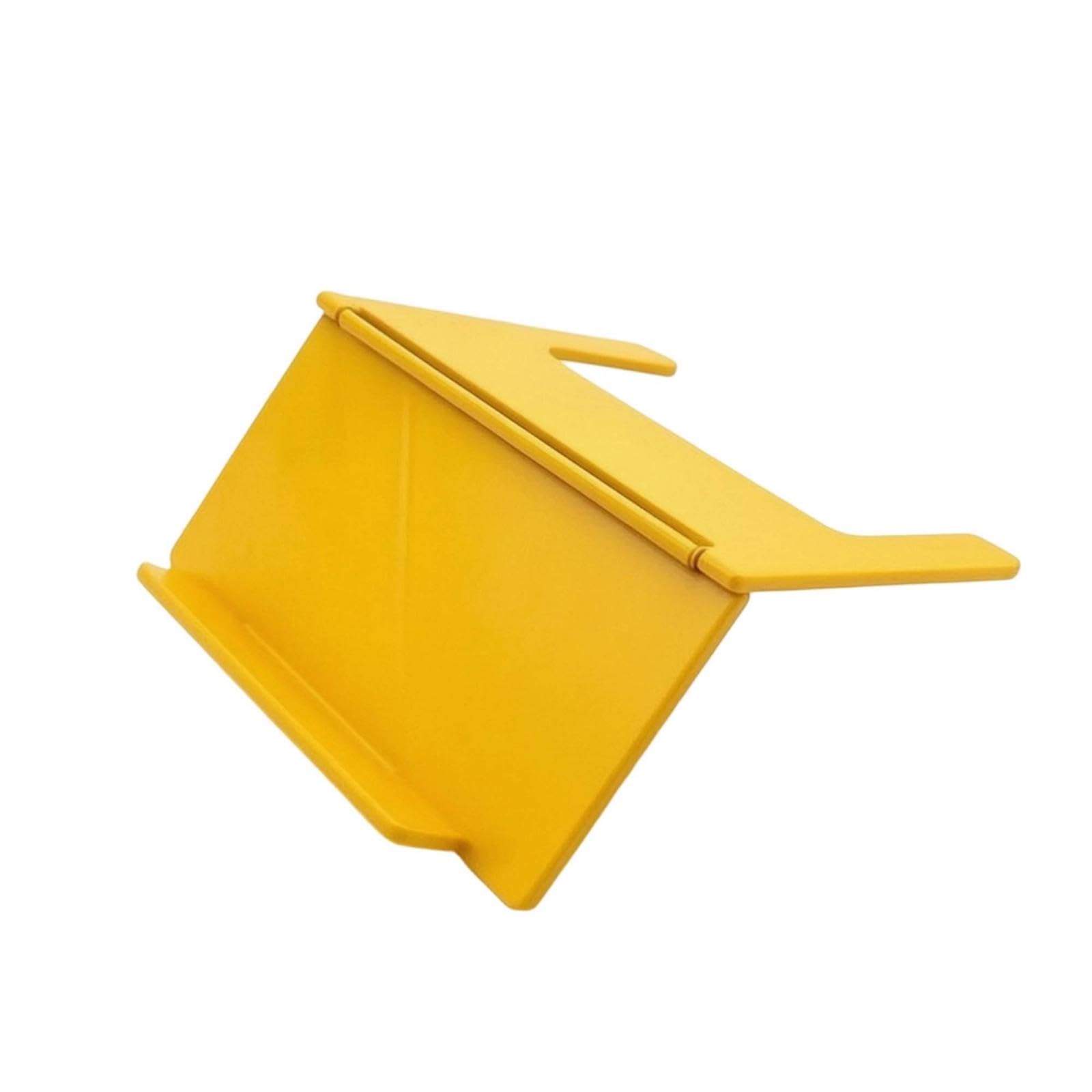 tabletop card stand foldable card holder stand compact rack for participants, board hobbyists, game tables yellow