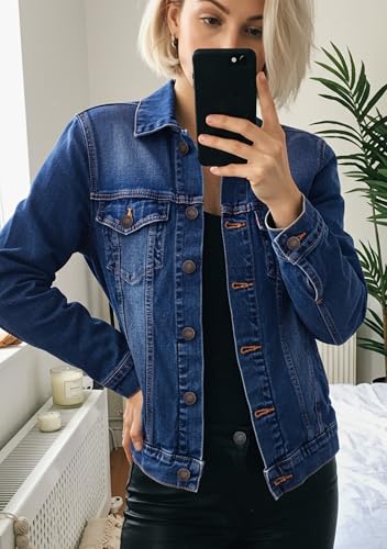 Jean Jacket Women - 100% Cotton Denim Jacket for Women in Regular & Plus Sizes Waist Adjuster - Nashville outfits for women2
