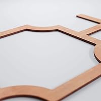 Vista 80 de 19 7/8"W X 11 3/8"H pequeños Bradley decorativos calado madera paneles de pared, aliso