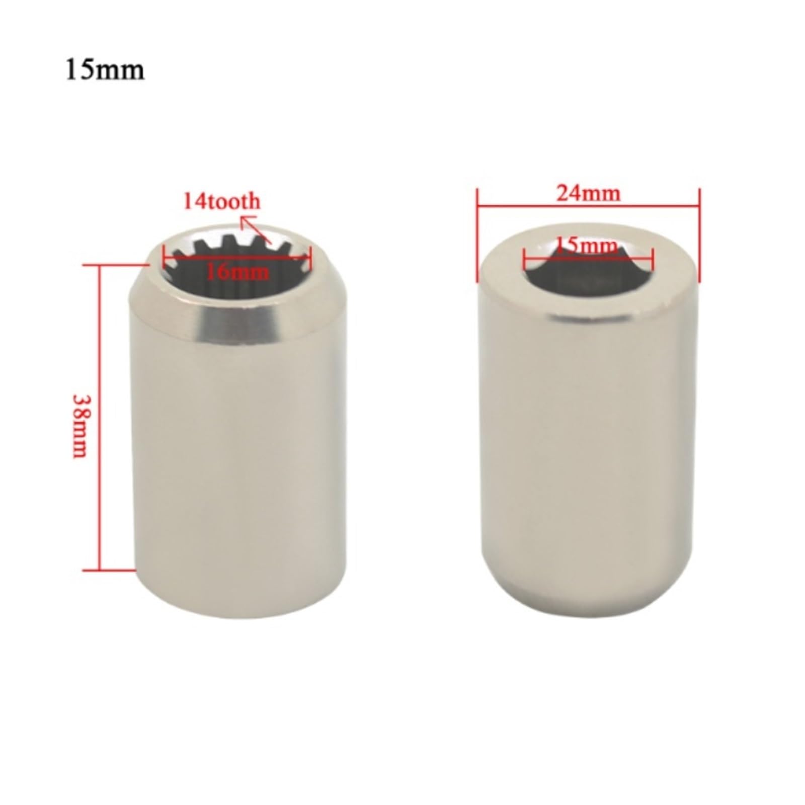 Genérico Compatible con Accesorios de Bomba Pozo Profundo Acero Inoxidable, Acoplamiento rodamiento Goma, Eje buje Sumergible, 1 Uds