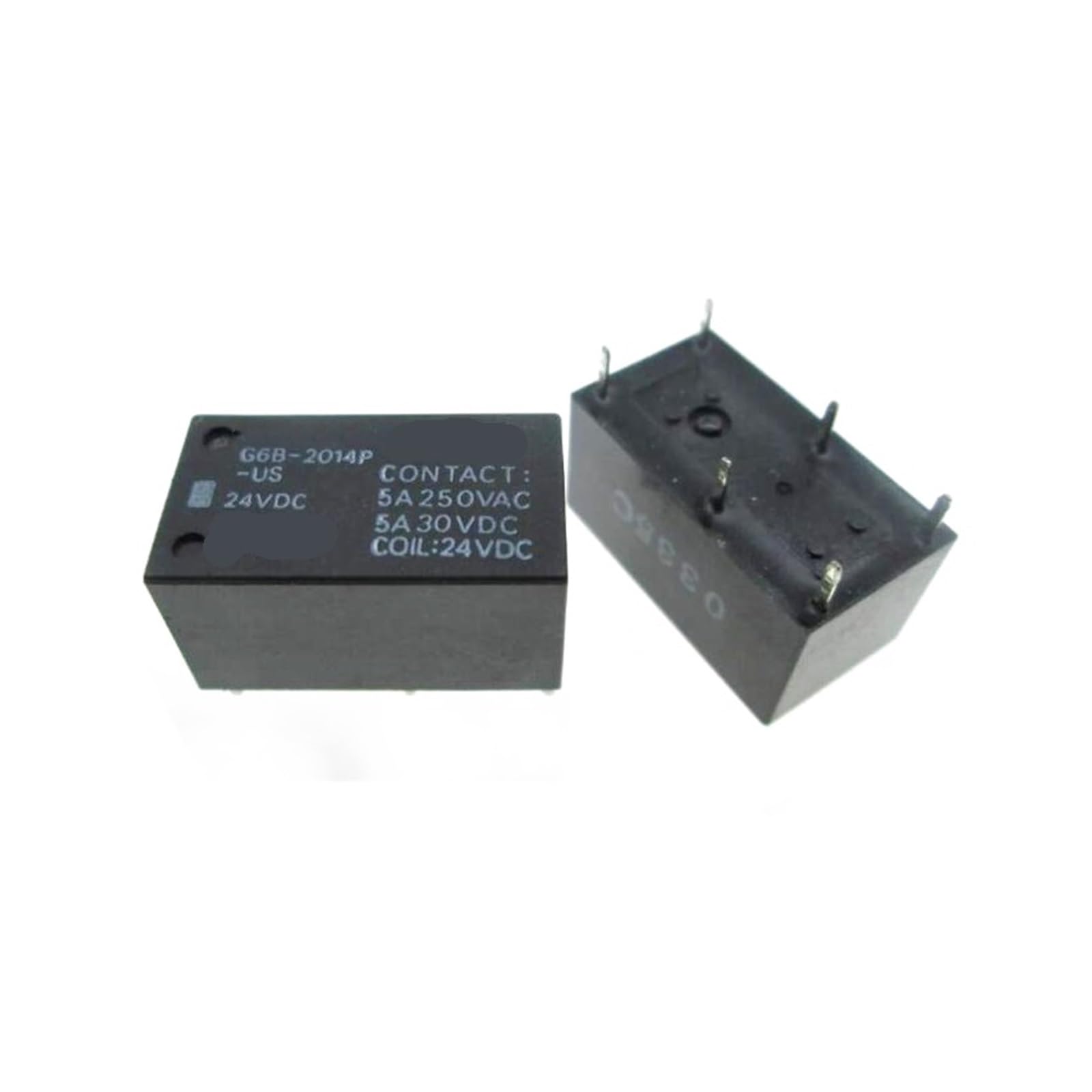 OSHZIKJII 24V relay G6B-2014P-US-24VDC G6B-2014P-US 24VDC G6B2014PUS G6B-2014P 24VDC DC24V 5A 250VAC 6PIN(5PCS)