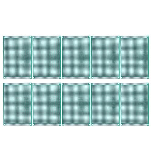 PCB de doble cara universal de 8x12 cm con paso de 2.54 mm para soldadura de circuitos
