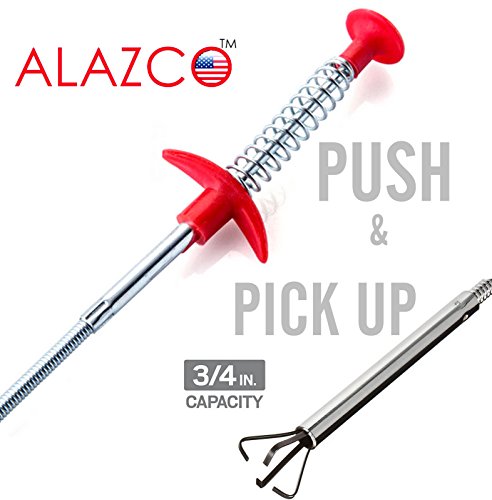 image for 2 ALAZCO 36” Extra Long Flexible Grabber Pickup Tool Retractable Cla