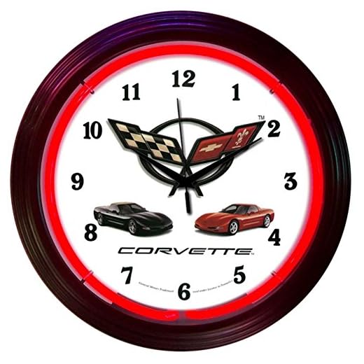 Corvette C5 Neon Clock