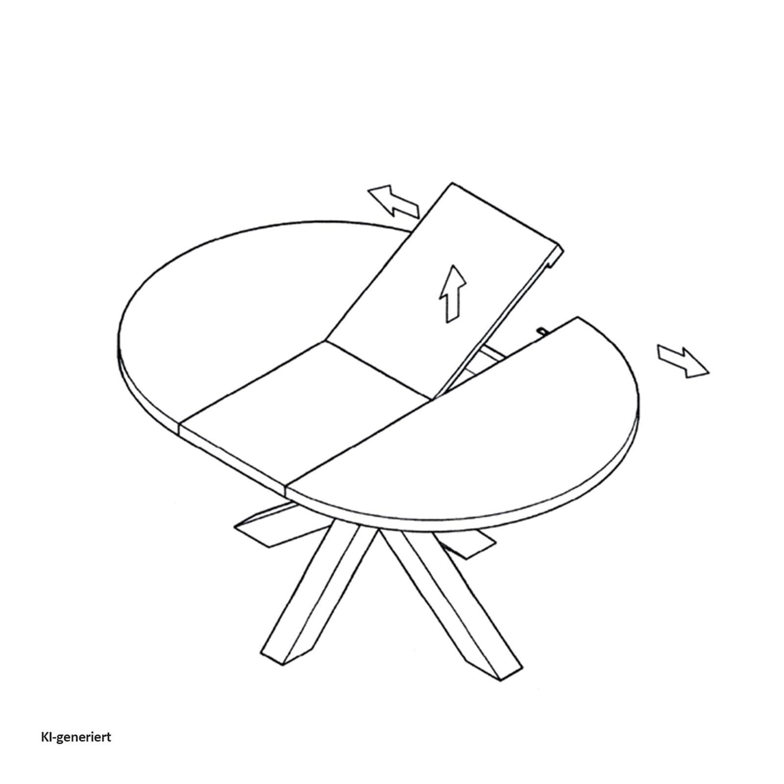 HTI living Ausziehtisch 110-150 cm amerikanische Eiche Adeel Esstisch