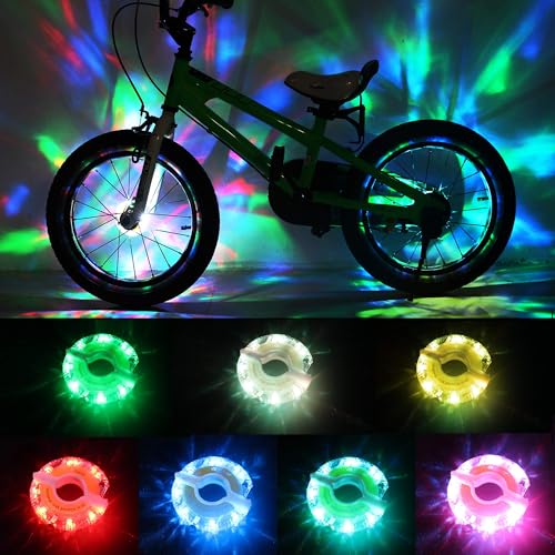 Luces de bicicleta para radios DAWAY que evitan la falta de visibilidad lateral bajo la lluvia
