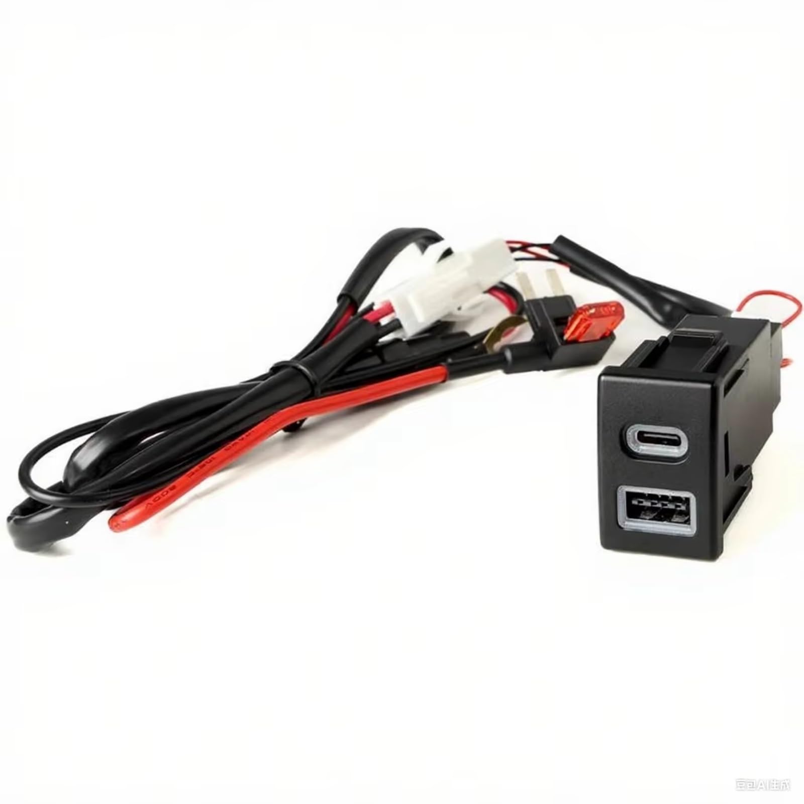 Conector USB de Interfaz AUX para Coche Conector USB para Consola, para Isuzu, para Mu-X 2018-2022 Dual, para Conector de Interfaz PD Tipo C, para Cable Adaptador de Carga