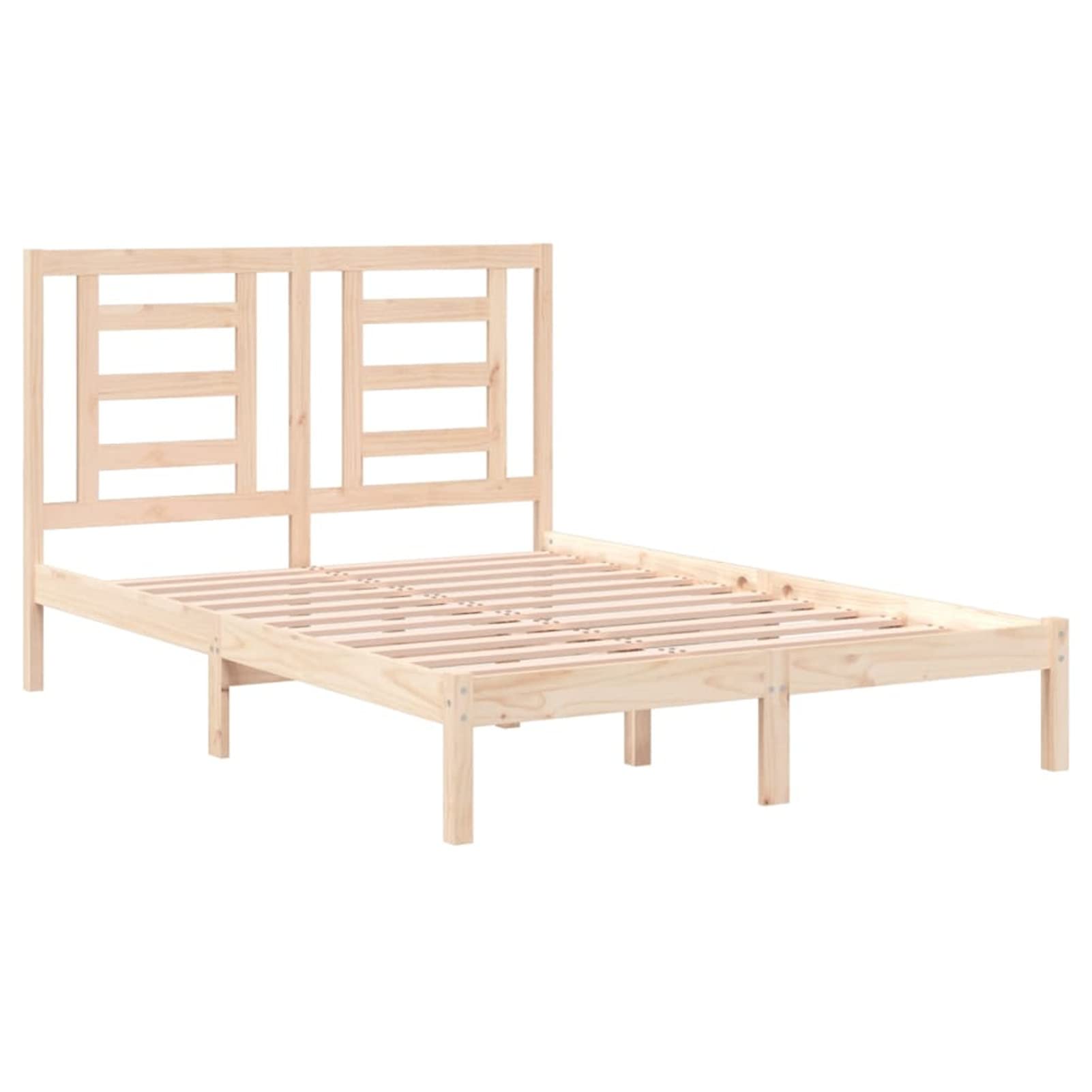 ShGaxin Struttura del letto, Doghe, Base letto, Telaio del letto, Letto Mobile, Letti Giovani, Letto pieno, Legno massello di pino 140x200 cm