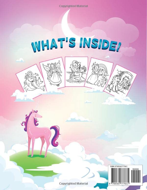 My Big Rainbows Princesses Unicorns & Mermaids: Colouring Book for Girls Age 4-12 - a Collection of Cute and Unique Colouring Pages Designed for Girls ... (Kids' Holiday Coloring Books Essentials") image 3