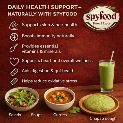 Image of SPYFOOD Organic Moringa Powder 300g - From Pure Drumstick Leaves, Natural Energy Booster, Supports Stamina & Vitality, Rich in Vitamins & Minerals Superfood