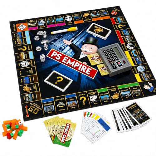 Image of Ultimate Banking Board Game - Electronic Banking Edition with Card Swiping Machine - Family Strategy Trading Game - Cashless Property Game for Kids & Adults - 2-4 Players (Black)