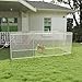 UISEBRT Hundezwinger Hundehütte Outdoor Hundehaus 400x200x150 cm Hundekäfig Welpenlaufstall Verschließbares Riegelsystem und Sicheres Design