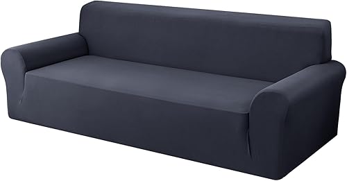 Funda para sofá de 3 plazas, suave y elástica de 1 pieza, funda universal para sofá de 3 plazas, protector de muebles para mascotas y niños (sofá de