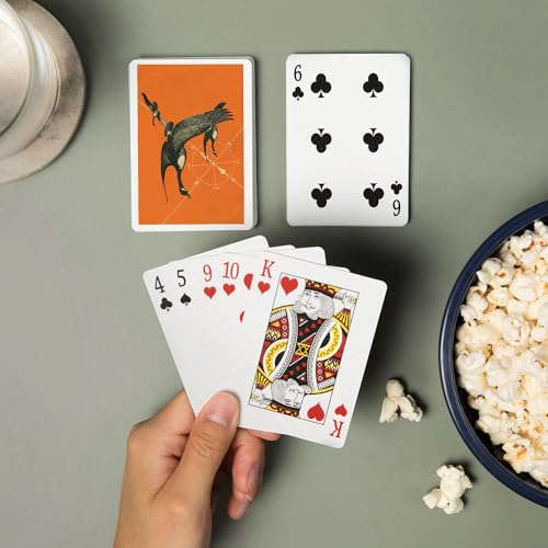 Baraja de poker vista gansos canadienses volando al sur miniatura 2