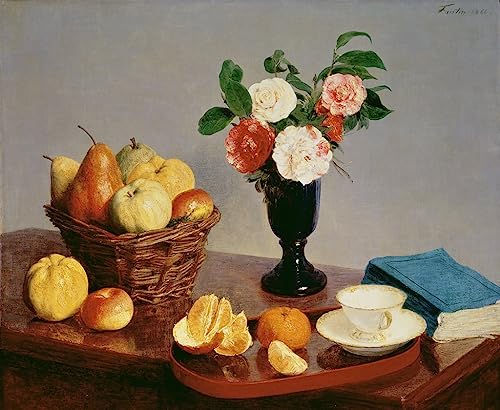 Lecture par Fantin Latour poster toile pour habiller un grand mur vide