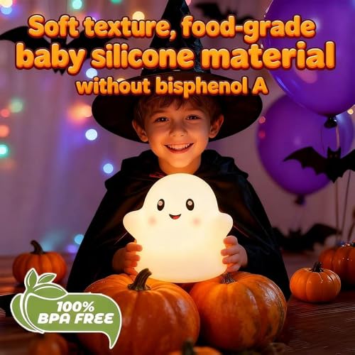 Lámpara de mesa de noche fantasma para niños miniatura 4