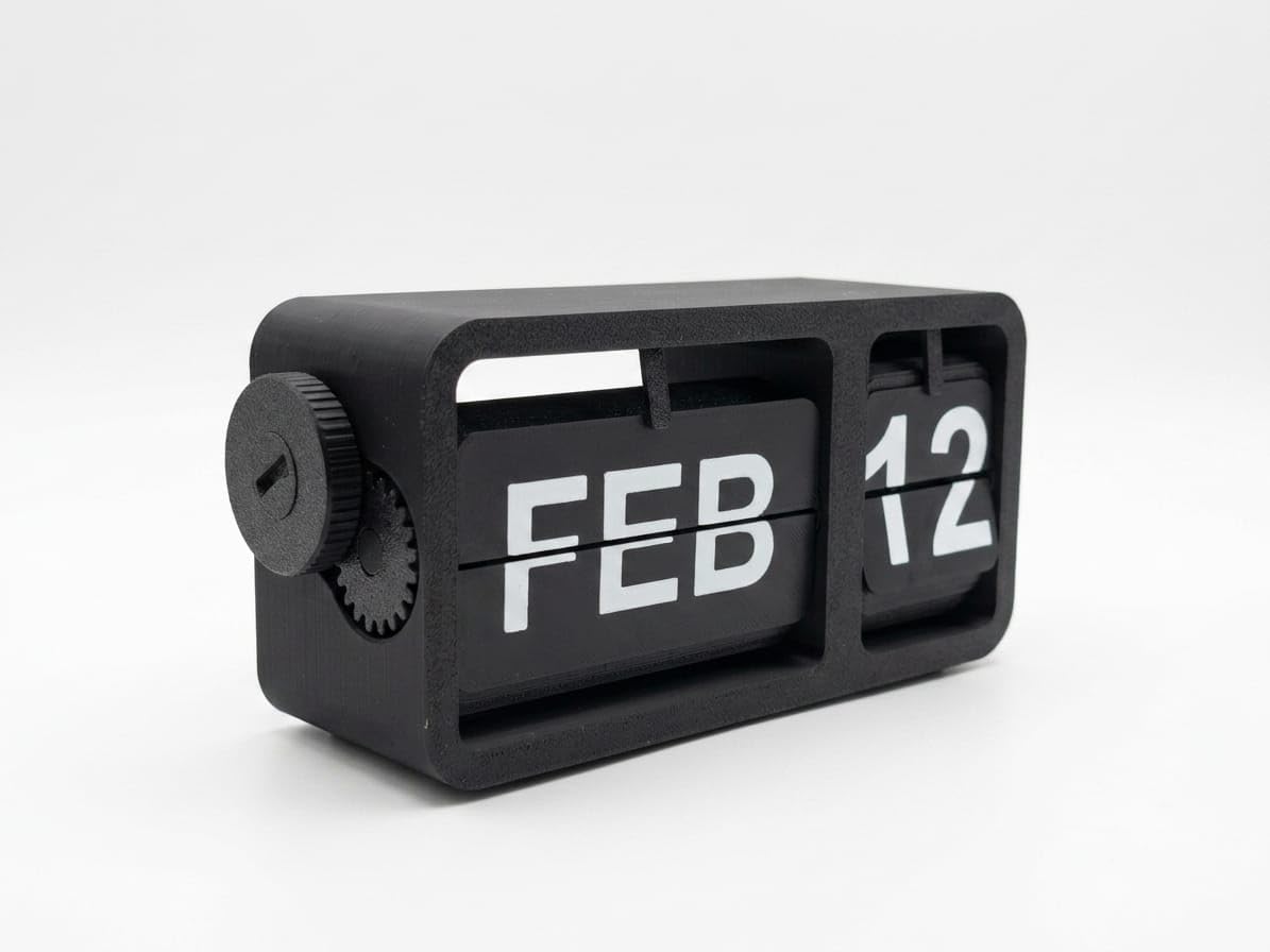 Perpetual Flip Desk Calendar with Easy-to-Read Display | Reusable Year After Year, Flipping Mechanism, Durable Construction, Modern Aesthetic, Home and Office Use-image-9