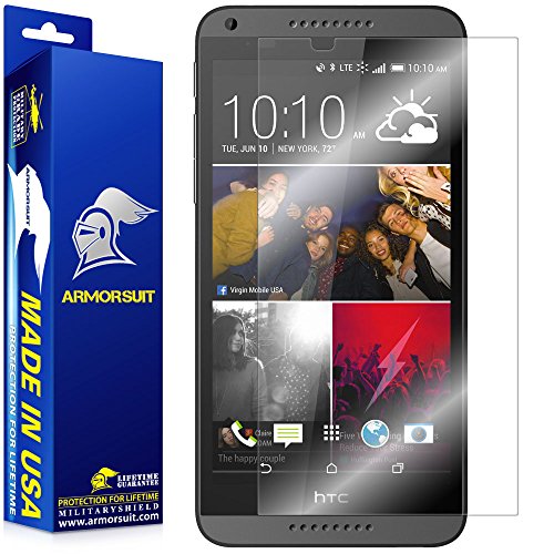 ArmorSuit MilitaryShield Screen Protector for HTC Desire 816 - [Max Coverage] Anti-Bubble HD Clear Film