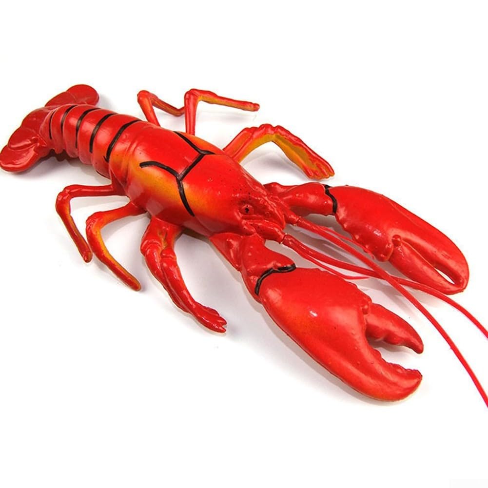 Artificial Lobster Model Kitchen Decor Realistic Seafood Display Props Restaurant Table Centerpiece Red Large Size 36cm