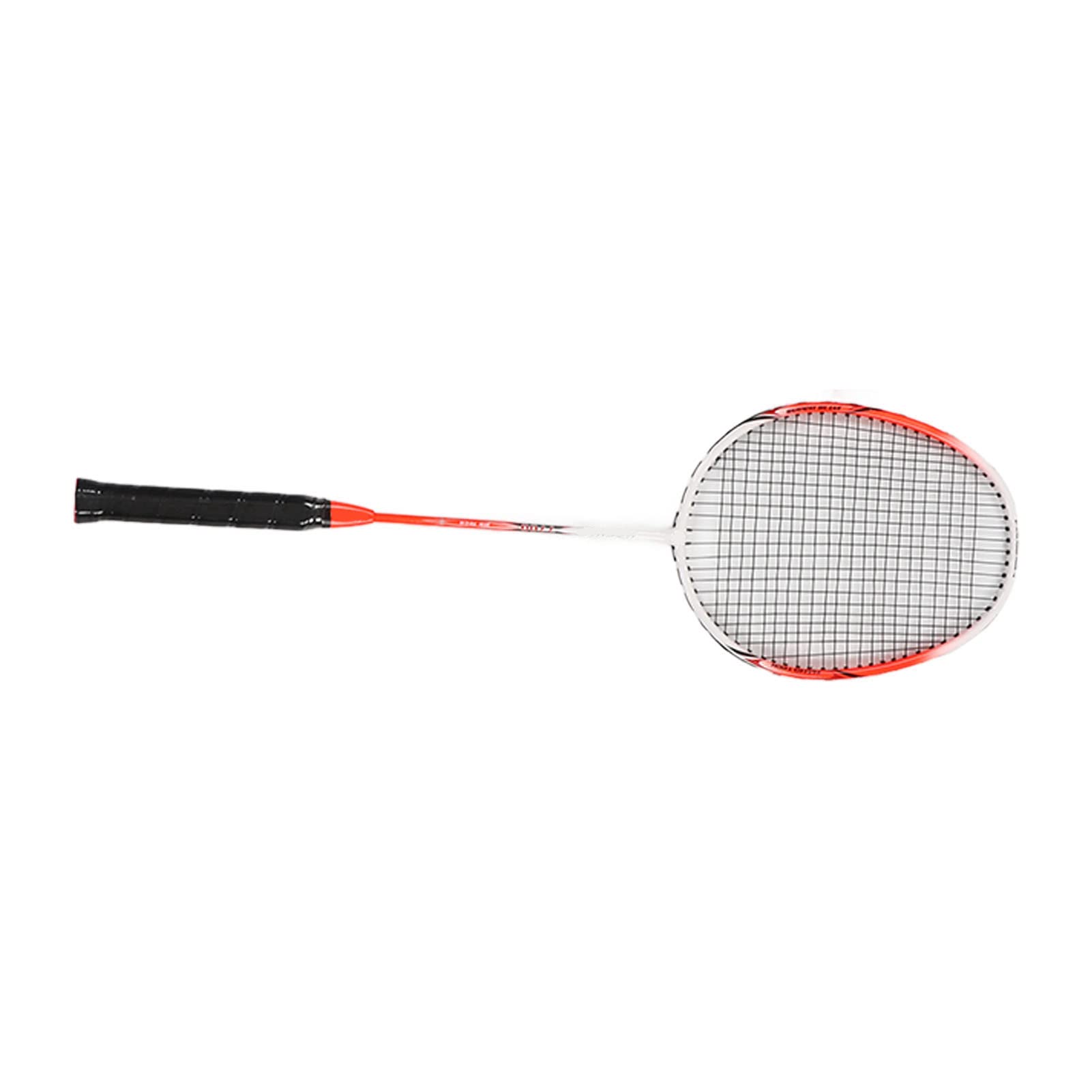 Racchette da badminton leggere in lega di carbonio per prestazioni migliorate per appassionati di sport all'aria aperta e dilettanti, 2 pezzi, arancione rosso