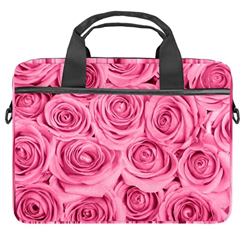 Funda maletín rosa para portátil de 13 a 14.5 pulgadas con asa de hombro multicolor