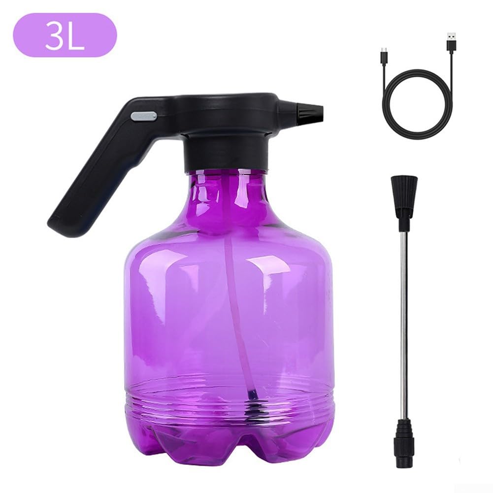 Pompa spruzzatore d'acqua portatile ad alta pressione, asta estesa, capacità 3 5L (viola)