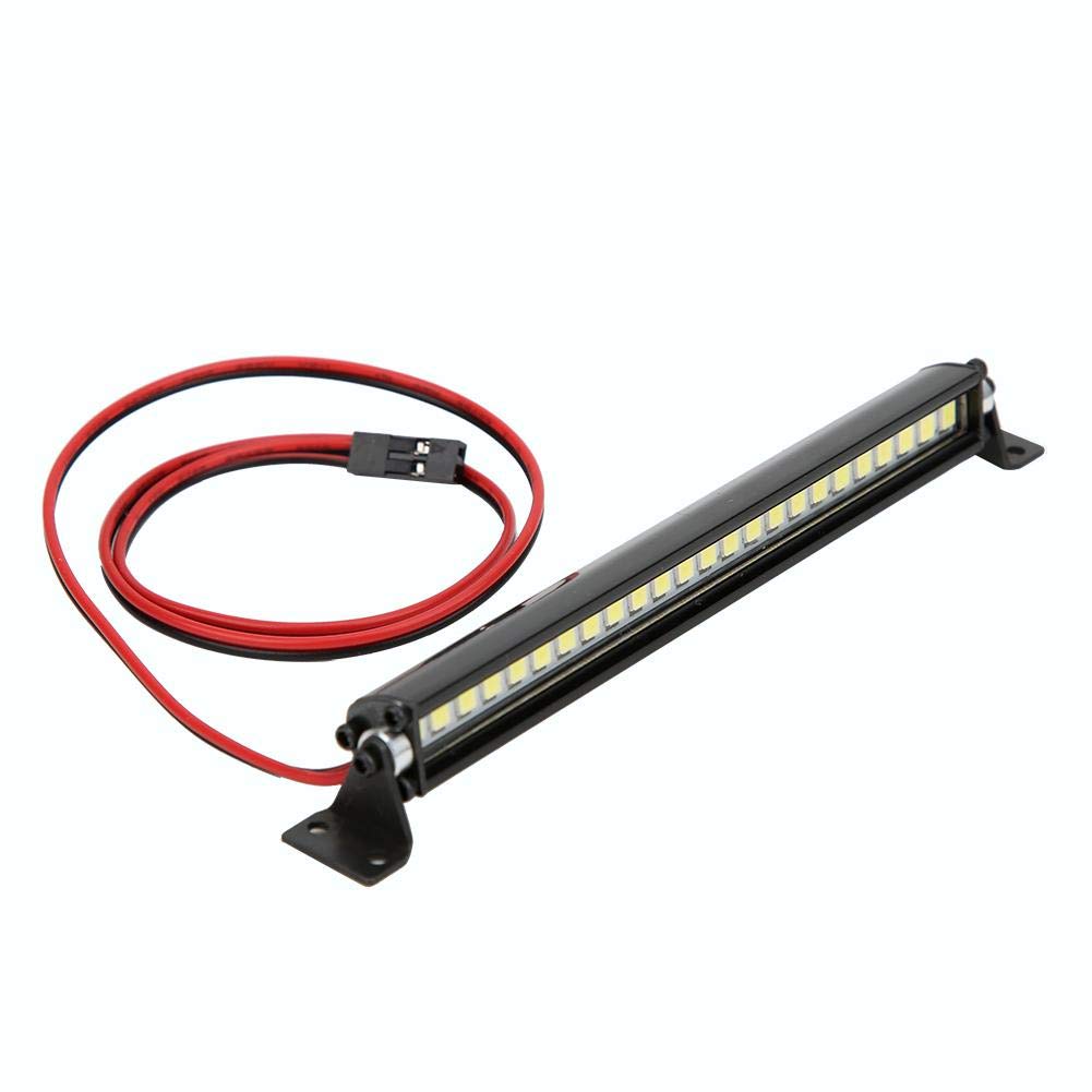 Światła dachowe RC, 24 diody LED lampa dachowa dekoracja RC akcesoria kompatybilne z Scx10 1/10 RC Car (czarny)