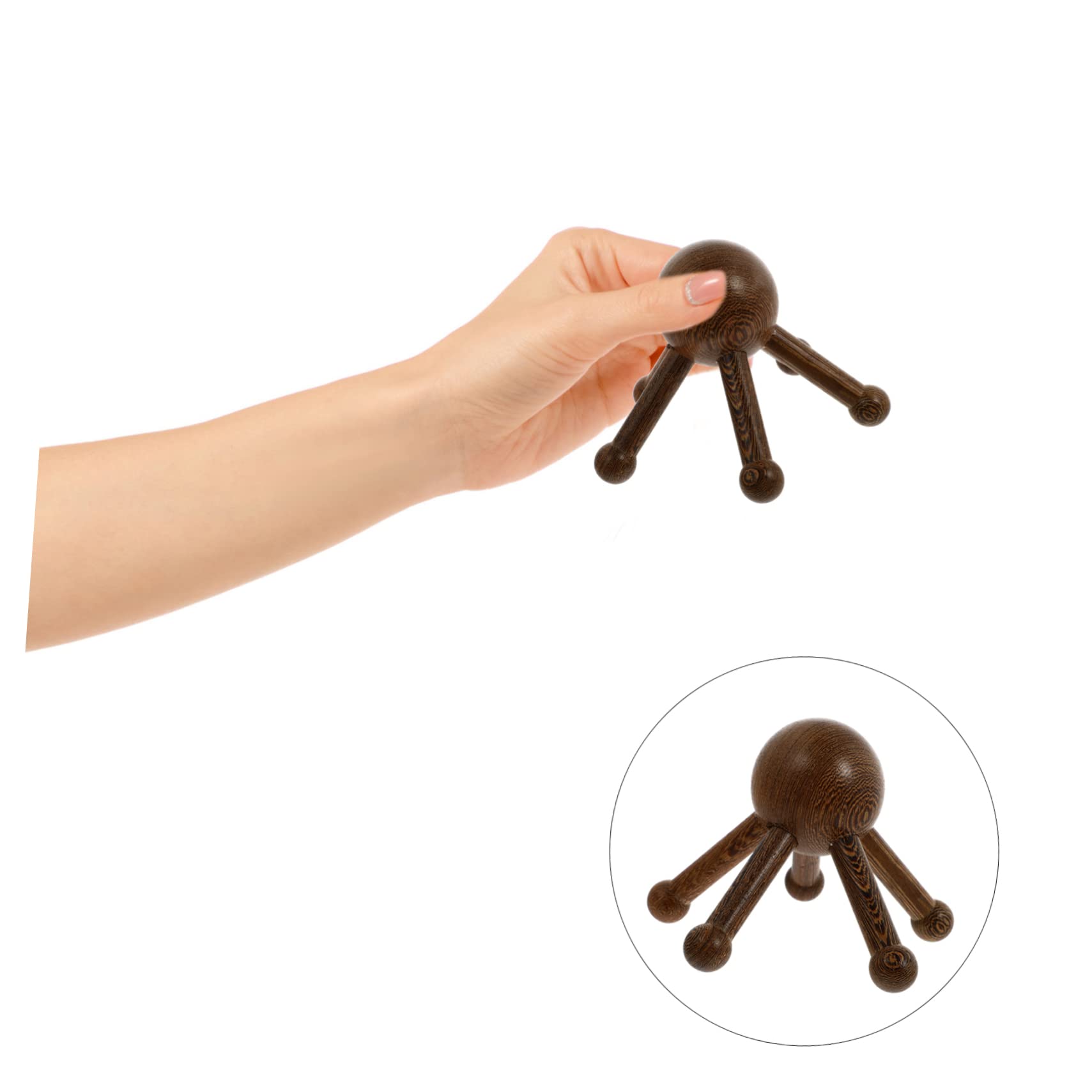 5stücke Holzklaue Kopfhaut- Massagegerät Für Kopf Und Bauch Ergonomisches Design Für Entspannung Und Stressabbau Beige Leicht Und Tragbar