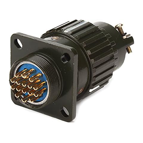 Conector circular de aluminio negro de 16 pines Cover