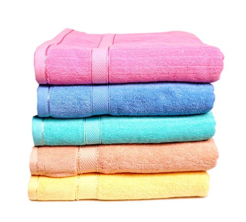 Image of Space Fly Cotton Towels for Bath | 600 GSM Bath Towel | Luxury Towel for Bath | Body Towel for Men | Towel for Bath Women | Mens Towels for Bath Full Size | Gym Towel for Workout (Sea Green)