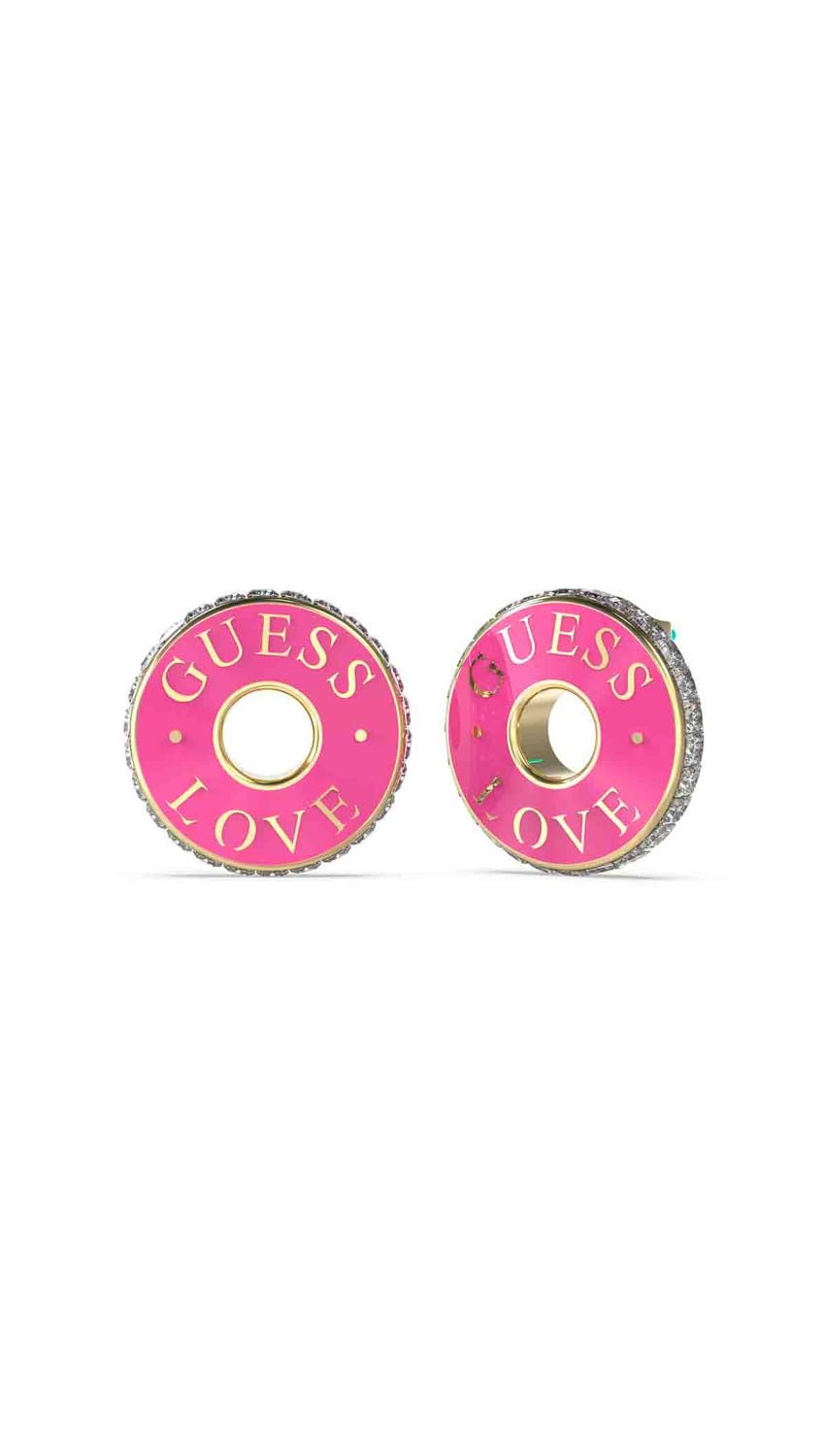 GUESS Boucles d'oreilles Love Couleur dorée JUBE04084JWYGFCT/U, Unitalla, Acier inoxydable, Pas de gemme