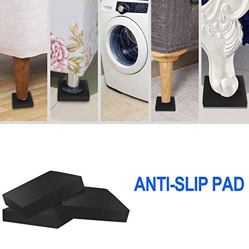10 Pack Anti-Vibration Washer Mat, Shock Absorbing Washer Pads, Non-Skid Protector Mat for Washing Machine Dryer Treadmill Compressor Furniture - Thumbnail 5