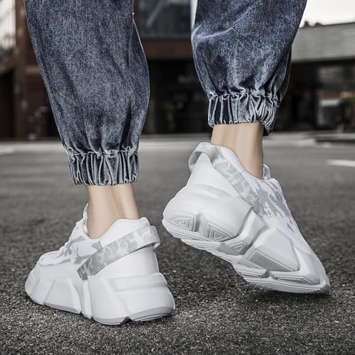 Image of Mens Slip On Walking Shoes Non Slip Running Shoes Lightweight Breathable Tennis Sneakers Fashion Casual Gym Trainers