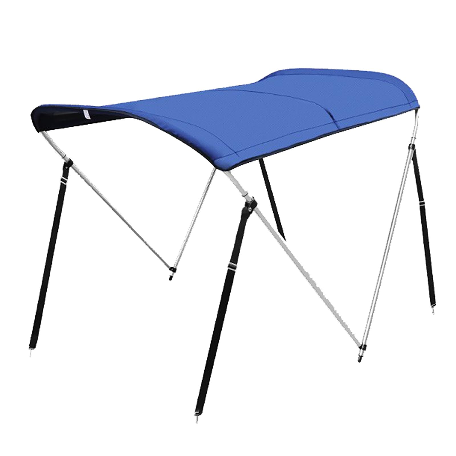 Set di Tendalino per Gommone (Larghezza 100-140 cm) con Accessori di Montaggio, Tendalino Barca Portatile a 2 Archi, Tubolare in Alluminio